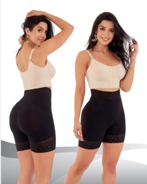 Short faja tiro alto y alta compresión con realce de glúteos
