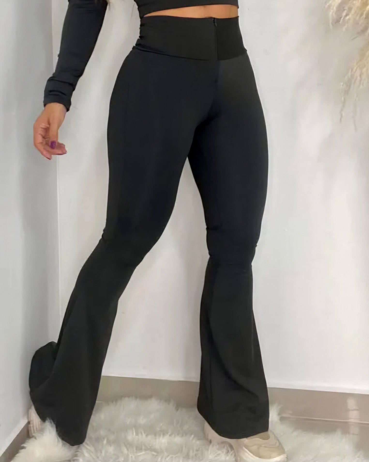 Leggins moldeador Negro Acampanado sin zipper