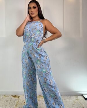 Enterizo floral palazzo