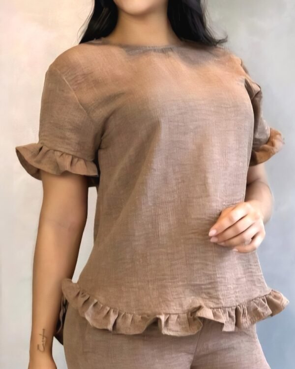 Blusa con ruchas