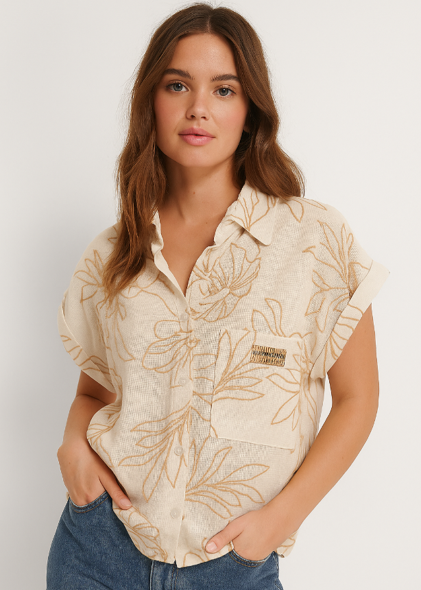 Blusa de dama estampada