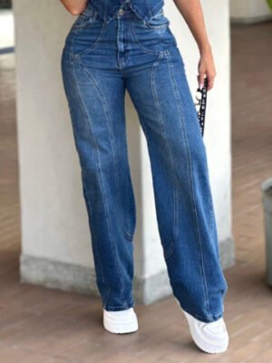 Pantalón Basta recta en Denim stretch AS06365