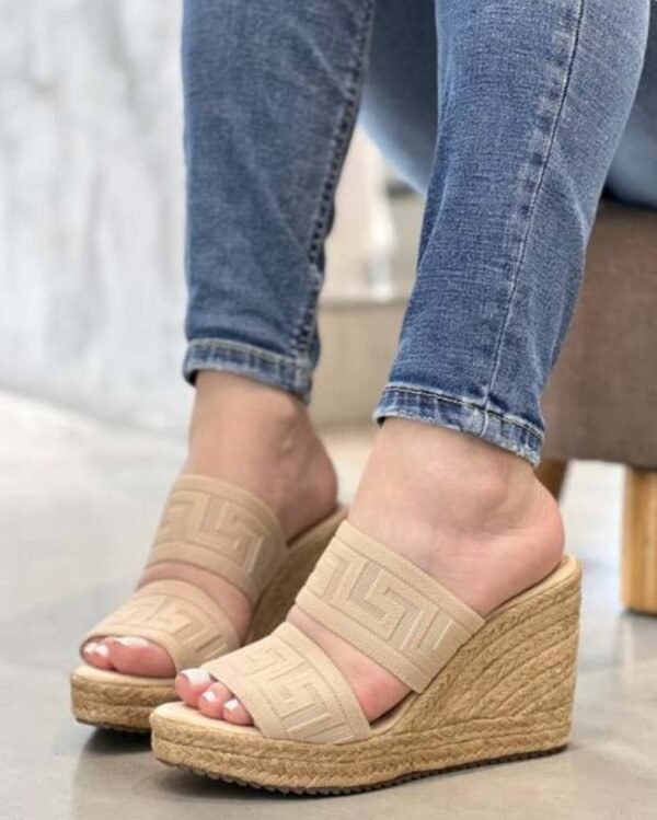 Sandalia Plataforma media en Yute
