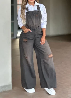 Overol Wide leg Chocolate