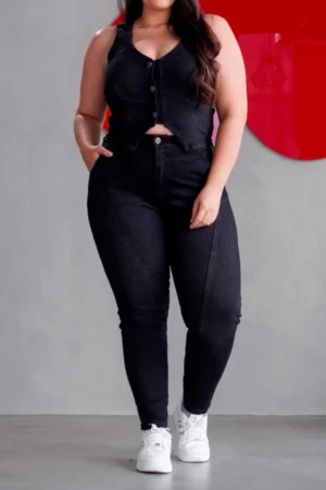 Jeans Baggy negro AS06402