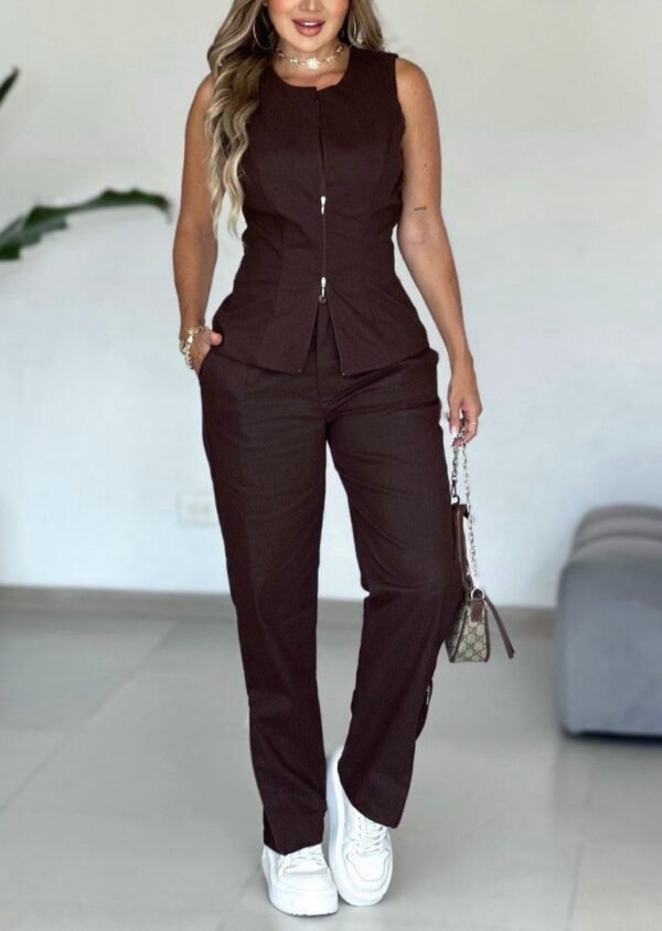 Set de pantalón Baggy y Chaleco ASP00490