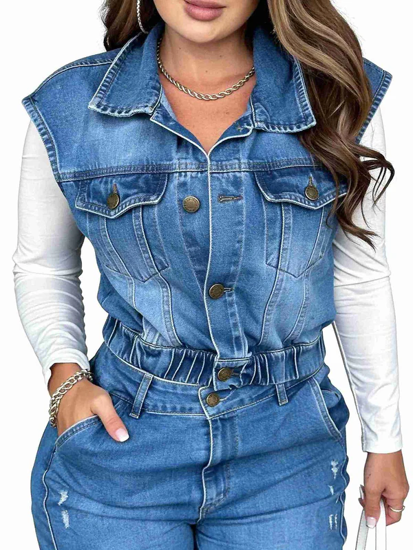 Chaleco en jeans AS06668