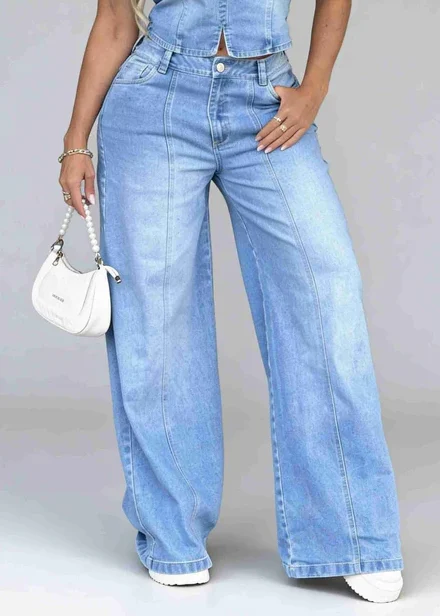 Jeans wide leg stretch AS06516