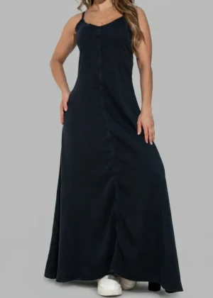 Vestido Largo en Jeans Liviano Rigido AS06743