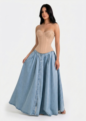 Falda de jeans rígido 12413