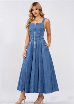 Vestido largo en denim Talla 6/8