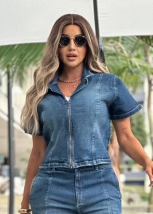 Chaleco en jeans AS06859
