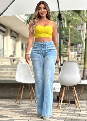 Jeans basta acampanada AS06903