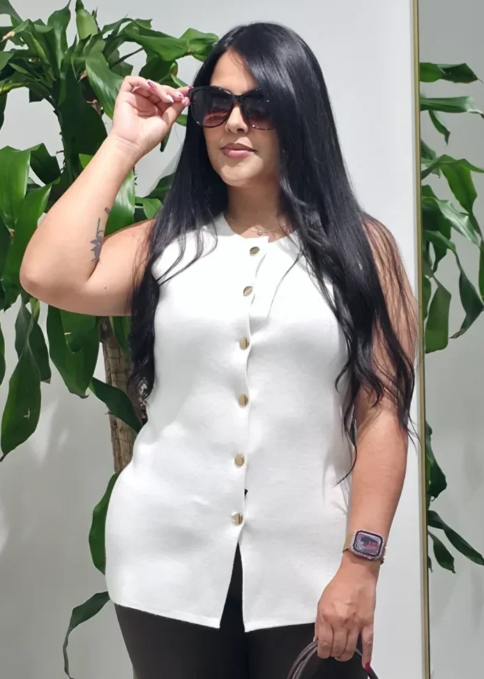 Blusa larga sin mangas Joice