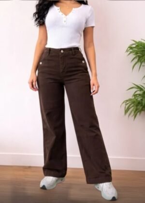 Jeans Wide leg Chocolate 10362