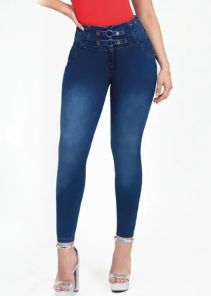 Jeans levanta cola con faja interna skinny JMC695
