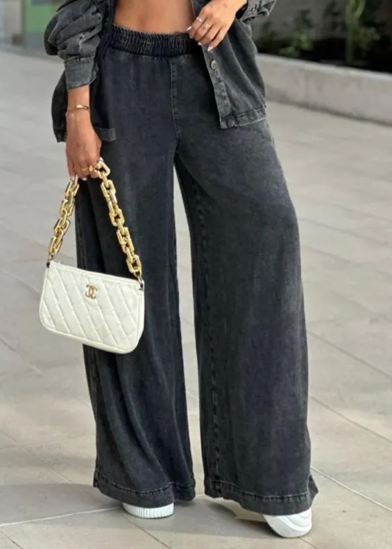 Jeans stretch liviano color negro
